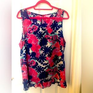 Lilly Pulitzer woven tank top XL